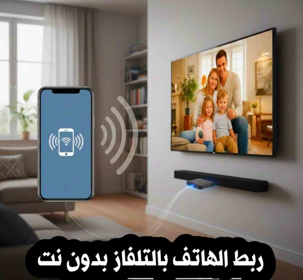كيفية ربط الهاتف بالتلفاز بدون نت
