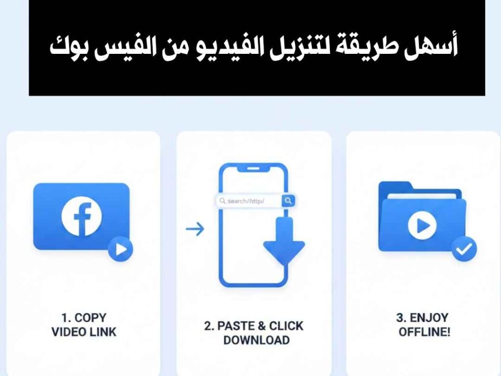 أسهل طريقة لتنزيل الفيديو من الفيس بوك