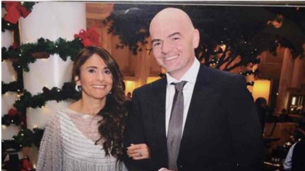 لينا الأشقر وزوجها جياني إنفانتينو